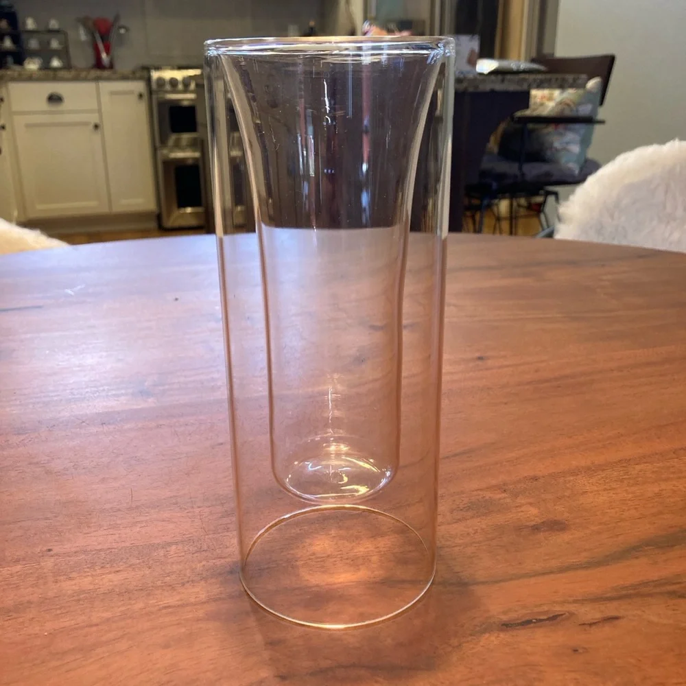 Double-Walled Glass Vase